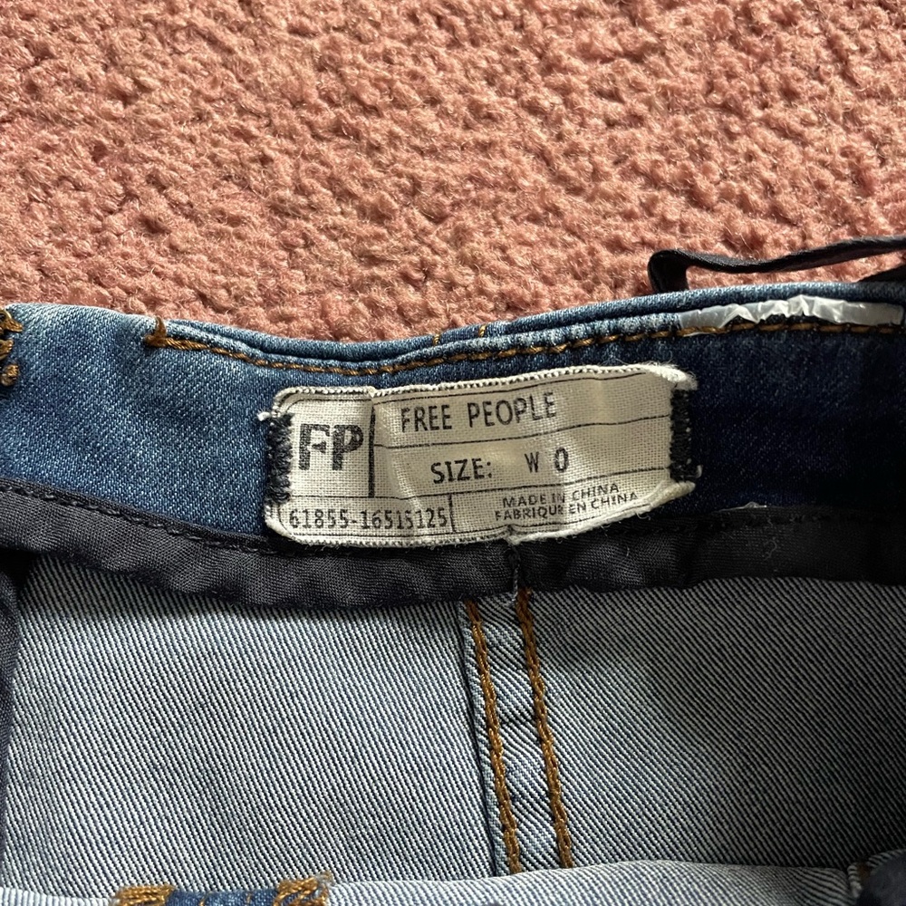 Free People Blue Denim Skirt